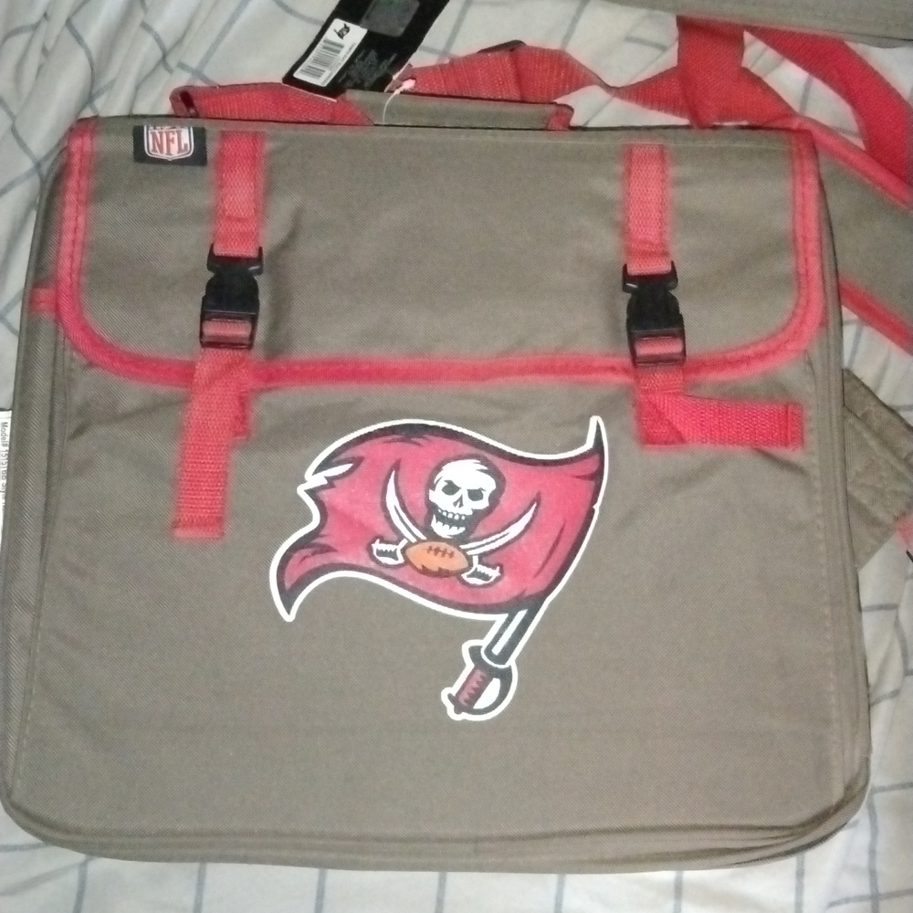COPY - Buccaneers Folding Stadium Seat With cup holder and Strap for Shoulder C…